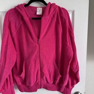 Women’s Aerie off-line pink long sleeved Terry cloth Sweatshirt/Top size small